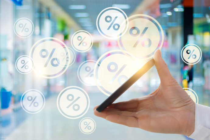 The percentage discount from the mobile phone. Content marketing ROI